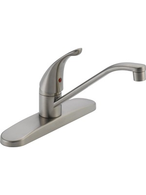 TeknoKapsül Peerless Tek Saplı Mutfak Lavabo Bataryası, Paslanmaz P110LF-SS