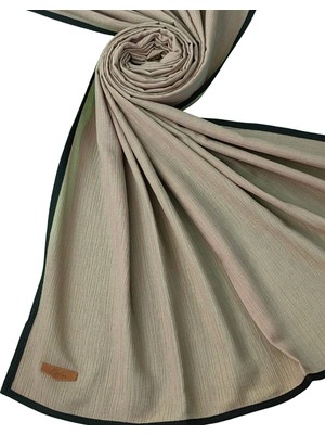 Mim Eşarp ve Şal Enba Biyeli Aqua Düz Renk Şal 85X190 cm