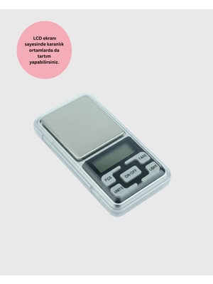 Aparim Mavi Işıklı LCD Ekranlı Hassas Tartı Terazisi