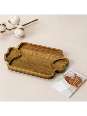 Aslanoğlu Store Akasya Ahşap Sunum Tepsisi 25X14X1.4 cm