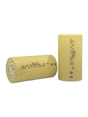 Aslanoğlu Store Sertec 1.2V Ni-Mh Sc 3000 Mah. Kağıtlı Şarjlı Pil 10C (Başsız/flat Head)