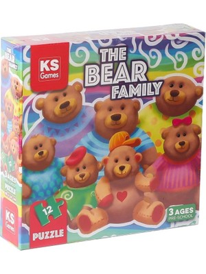 Aslanoğlu Store Prs 32705 The Bear Family Pre School Puzzle -Nessiworldpuzzle