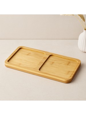 Aslanoğlu Store Bambu 2 Bölmeli Yağdanlık Altlığı 20X10X0.8 cm