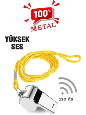Aslanoğlu Store Metal Düdük - 110 Desibel