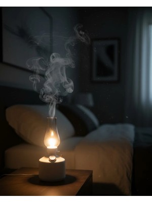 Aslanoğlu Store 280 ml Retro Tasarım LED Işıklı USB Nemlendirici Aroma Difüzör