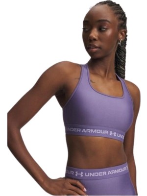 Under Armour Crossback Mid Bra 1361034-520 Mor Sporcu Sütyeni
