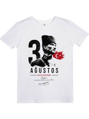 Tottobene 30 Ağustos Temalı Atatürk Baskılı Çocuk Tshirt