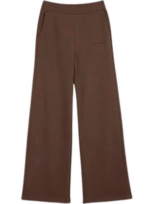 Skechers W Essential Wide Leg Sweatpant S2610152-2070 Kahverengi Eşofman Altı