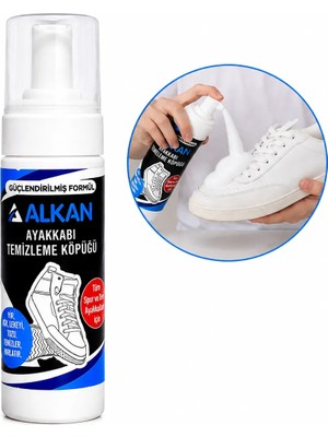 Alkan, Ayakkabı Temizleme Köpüğü, Ayakkabı Temizleme, 150 ml MEER1012