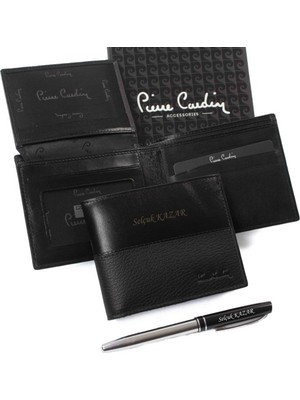 Pierre Cardin Isme Özel Deri Erkek Cüzdanı Siyah P22065S Model2
