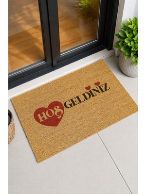 Reflexa Kapı Önü Coco Paspas "hoş Geldiniz" Yazılı Kalpli 60 x 40