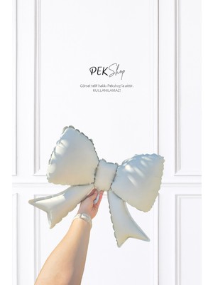 Pekshop Mini Krem Fiyonk Folyo Balon 40X50 Krem Renk