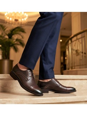 Klasik Erkek Ayakkabı Leosteps Brown Elegant
