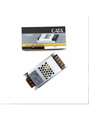 1001 CT-2674 60W 5 Amper Süper Slim Fansız Şerit LED Trafosu