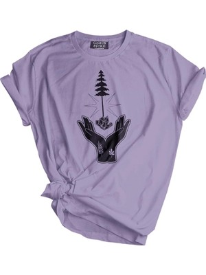 1001 Store Unisex Baskılı Tişört Outdoor Normal Kalıp T-Shirt