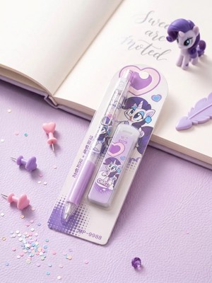 Glowilla Pony Temalı Uçlu Kalem ve Uç Seti 2'li - Versatil Kalem Kırtasiye Seti 0.7 mm