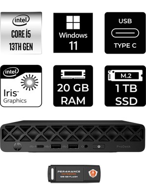 1001 Pro Mini 260 G9 Intel Core I5 1335U 20GB 1tb SSD W11P Mini Masaüstü Bilgisayar