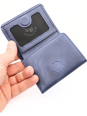 1001 Hakiki Deri Erkek Cüzdan ve Kartlık - Mıknatıslı Kapanma, Crazy Deri Minimalist Tasarım, 6 Kar