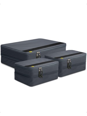 1001 Seyahat Paketleme Küpleri/valiz Içi Düzenleyici Çanta Kabin Boy S (2 Adet) + Büyük Boy Xl (1 A