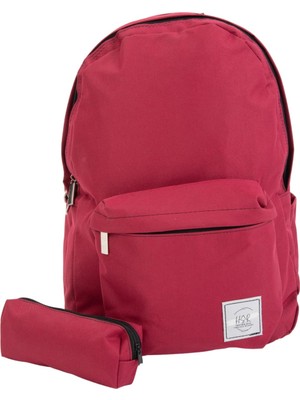 1001 Unisex Ortopedik Su Geçirmez Leptop Bölmeli Hafif Günlük ve Okul Sırt Çantası ve Kalemlik (Bo