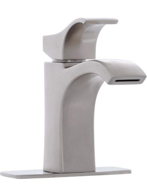 1001 Venturi Banyo Lavabo Bataryası, Tek Kontrol, 1 Saplı, Tek Delikli, Spot Savunma Fırçalanmış Ni