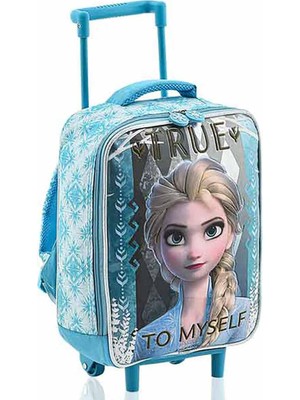 1001 Frozen Elsa True To Myself Çekçekli Anaokulu Çantası