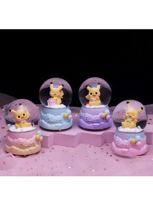 Uravas Store Pokemon Işıklı Kar Küresi 9 cm ALK3399