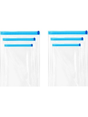 1001 Valiz Düzenleyici,dolap Düzenleyici,bavul Düzenleyici,elbise Saklama Poşeti 6lı Set, (Seyahat S