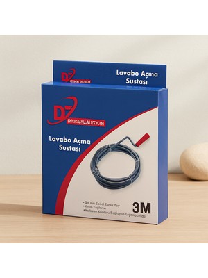 Alvera 3 M Spiral Esnek Yay Lavabo ve Gider Boru Açıcı
