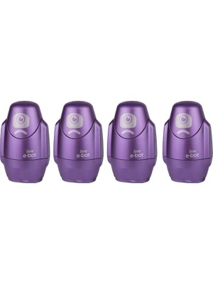 1001 E-Bot Sılgılı Kalemtıras Metalık Mor 4lu Set