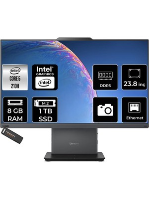 1001 Thinkcentre Neo 50A Intel Core 5 210H 8gb 1tb SSD 23.8" Fhd Fdos All In One Bilgisayar