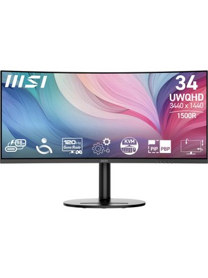 1001 34" Modern MD342CQP Kurumsal Monitör, Uwqhd Kavisli 1500R Va 120Hz 1ms, Adaptive-Sync, Type-C