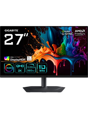 1001 MO27Q3 26,5" Qd-Oled Gaming Monitor, Qhd (2560X1440), 360Hz, 0.03MS Gtg, HDMI 2.1 & Dp 1.4, Displayh