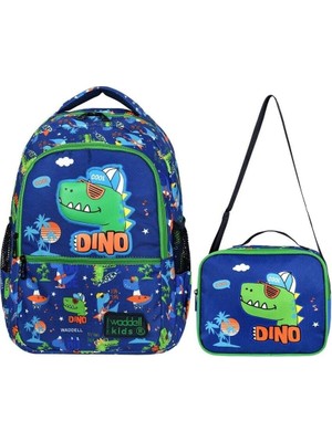 1001 Dino Desenli Embos Ilkokul Çantası, Beslenme Çantalı, Çok Renkli