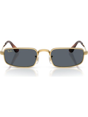 1001 Rb 3927 001R5 54 A$ap Rocky Unisex Dikdörtgen Gold Metal Güneş Gözlüğü