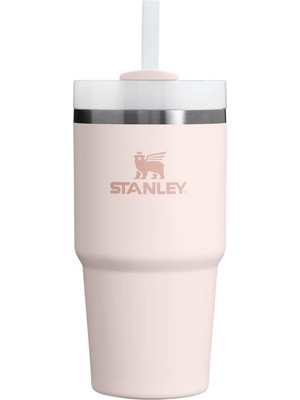 1001 Quencher Pipetli Termos Bardak, 0.60 Litre, Pembe Kuvars (Rose Quartz)