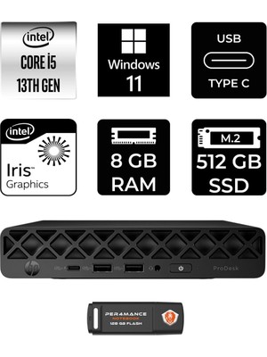 1001 Pro Mini 260 G9 Intel Core I5 1335U 8gb 512GB SSD W11H Mini Masaüstü Bilgisayar