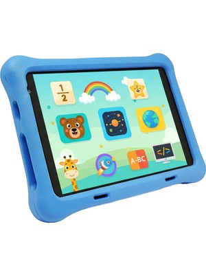 1001 NPK01PRO 8" 1280X800 IPS Ekran 4gb 64GB ANDROID14 A523 2.0ghz Antişok Kılıf Çocuk Tableti (Mavi)