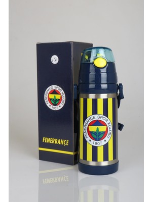 1001 "dekomus Cep Defteri Hediyeli" Lisanslı Sarı Lacivert Çelik Matara 500 ml