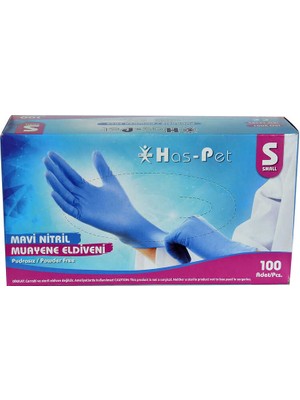 Alvera Pudrasız Mavi Nitril Eldiven Küçük Boy (S) 100 Lü Paket