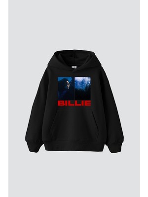 Tarzsokak Billie Eilish Baskılı Oversize Unisex Siyah