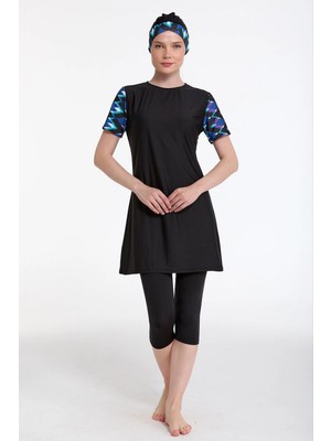 Amora Fancy Clothing Rivamare 0718-327YARI Kapalı Tesettür Takımı