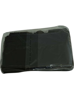Alvera Küçük Boy Atlet Geri Dönüşüm Granül Çanta Poşet 40X25 cm Kalın Siyah 1000 gr 1 Paket