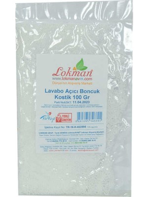 Alvera Lavabo Açıcı Boncuk Kostik 100 gr Paket