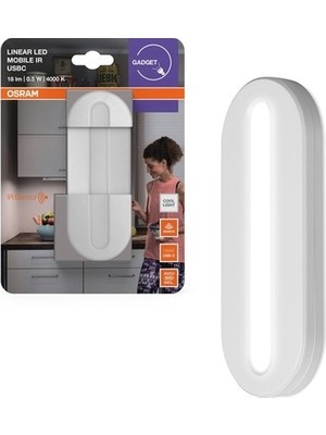 Esranın Dünyası Osram Linear LED 0.5W 4000K 20LM Mobil Ir USB Beyaz Işık Sensörlü