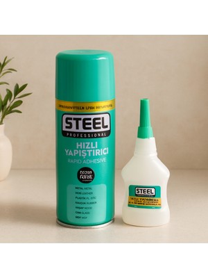 Alvera Hızlı Yapıştırıcı 400 ml + 70 G Çok Yüzeyli (Mdf, Ahşap, Metal)