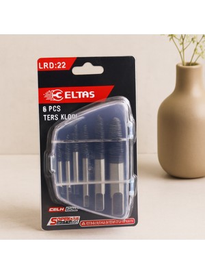 Alvera Ters Klavuz Uç Vida Çıkarıcı Seti 6 Parça (3-22 Mm)