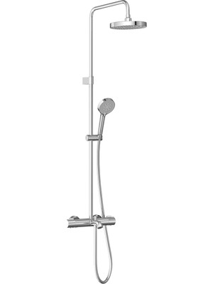 Artema Core Round A47303 Bataryalı Duş Sistemi, 200 Mm, Krom
