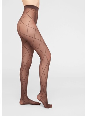 Calzedonia Baklava Desenli Ince Külotlu Çorap