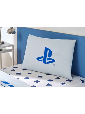 Taç Out Zorluteks Playstation Desenli  % 100 Pamuk Kumaş Yastık Kılıfı 50X70 cm Çif Taraflı Baskı